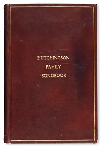 (SLAVERY AND ABOLITION.) HUTCHINSON, ASA B. The Granite Songster, Containing the Poetry as Sung by the Hutchinson Family.